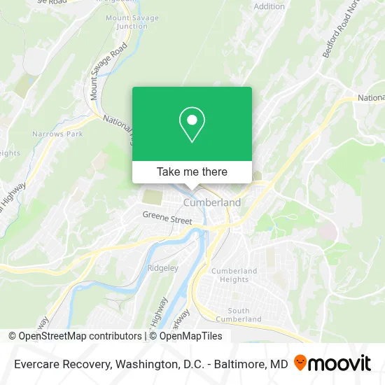 Evercare Recovery map