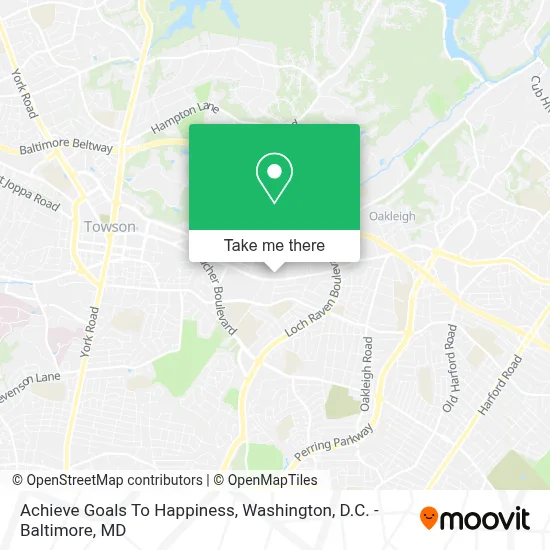 Achieve Goals To Happiness map