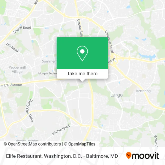 Elife Restaurant map
