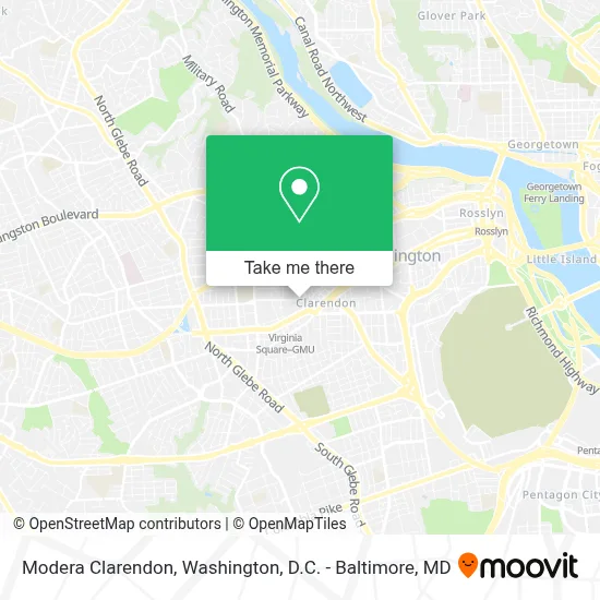 Modera Clarendon map