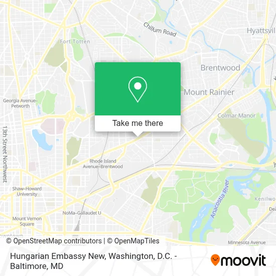 Hungarian Embassy New map