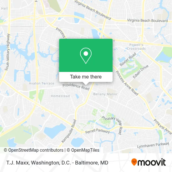 T.J. Maxx map