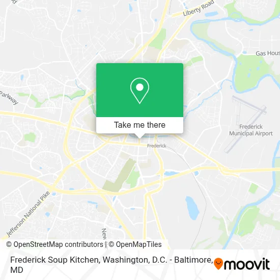 Frederick Soup Kitchen map