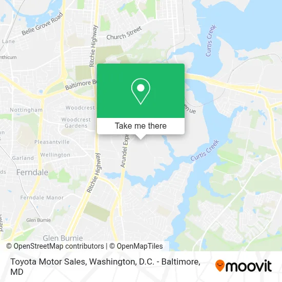 Toyota Motor Sales map