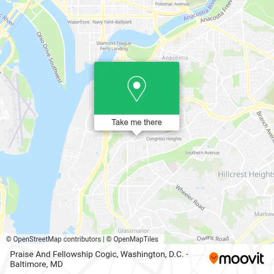 Praise And Fellowship Cogic map