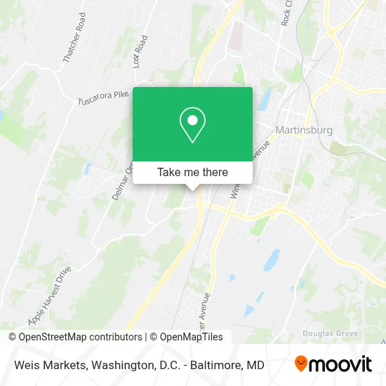 Weis Markets map