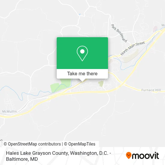 Hales Lake Grayson County map