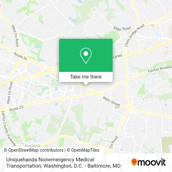 Uniquehands Nonemergency Medical Transportation map