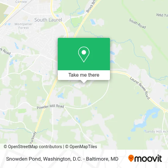 Snowden Pond map