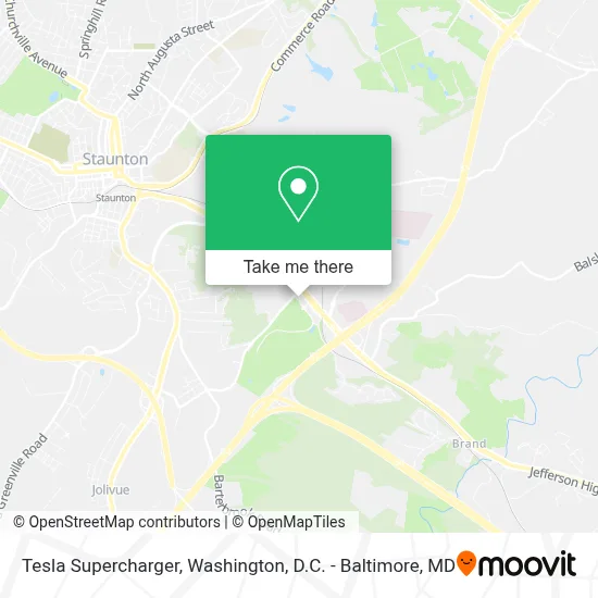Tesla Supercharger map