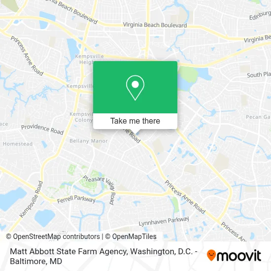 Matt Abbott State Farm Agency map