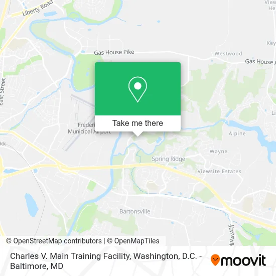 Charles V. Main Training Facility map