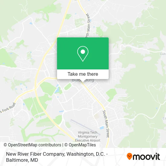New River Fiber Company map