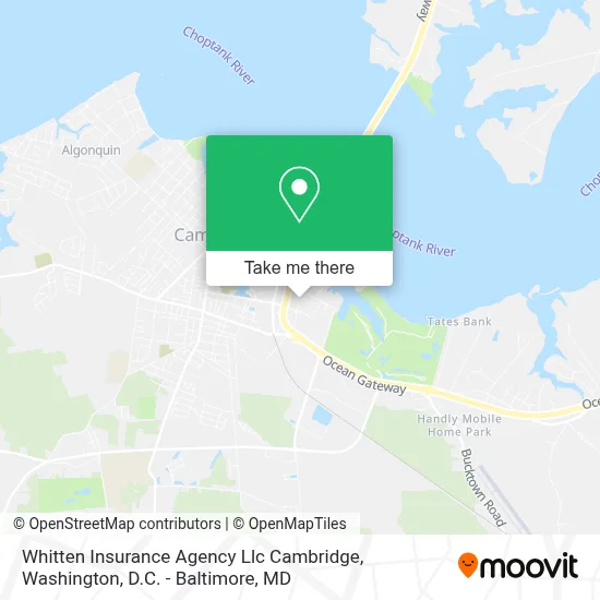 Whitten Insurance Agency Llc Cambridge map