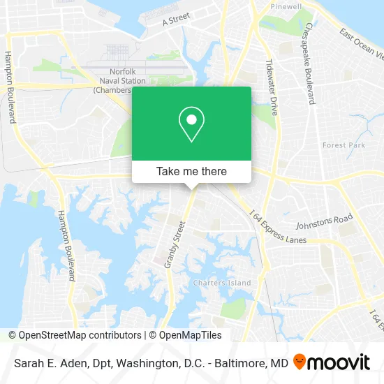 Sarah E. Aden, Dpt map