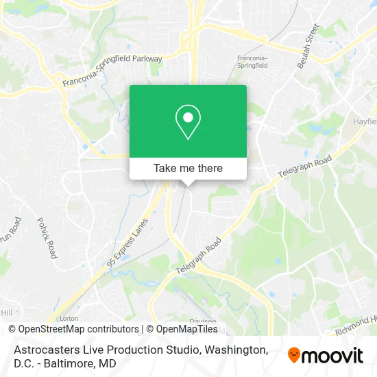 Astrocasters Live Production Studio map