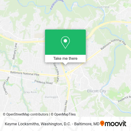 Keyme Locksmiths map