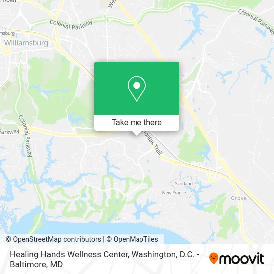 Healing Hands Wellness Center map