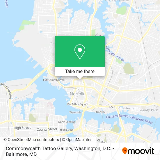 Commonwealth Tattoo Gallery map