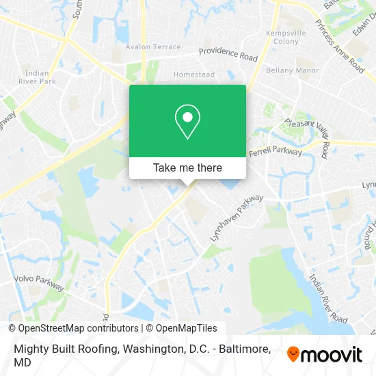 Mighty Built Roofing map