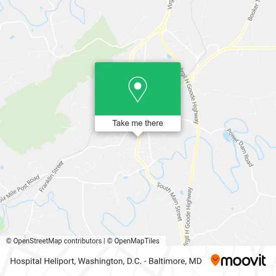 Hospital Heliport map