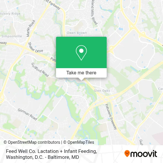 Feed Well Co. Lactation + Infant Feeding map