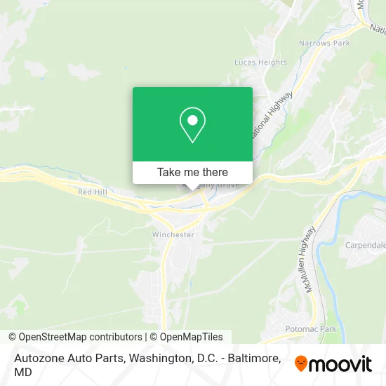 Autozone Auto Parts map