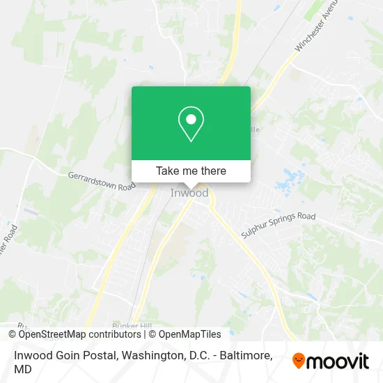 Inwood Goin Postal map