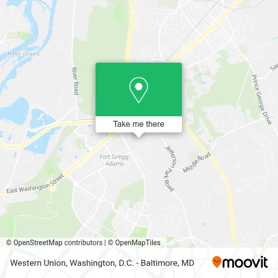 Western Union map