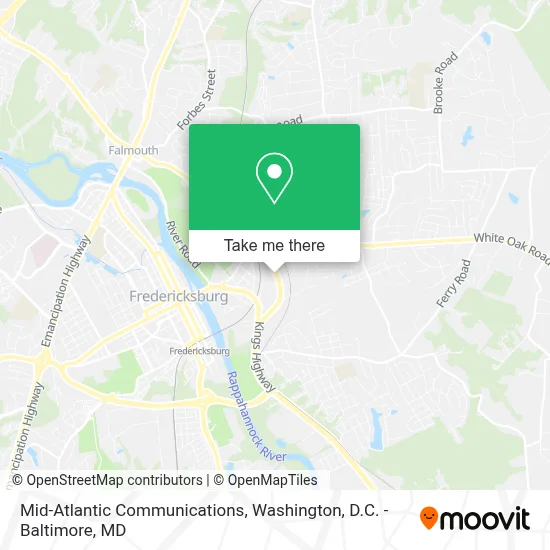 Mid-Atlantic Communications map