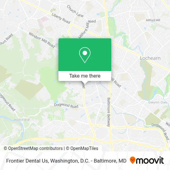 Frontier Dental Us map