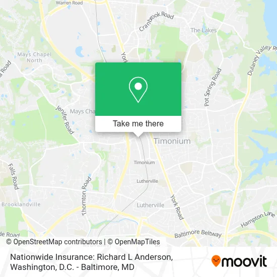 Nationwide Insurance: Richard L Anderson map