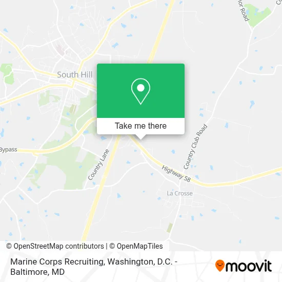 Marine Corps Recruiting map