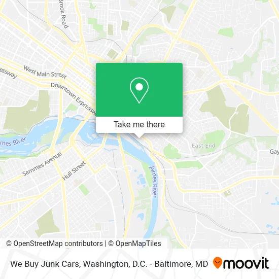 We Buy Junk Cars map