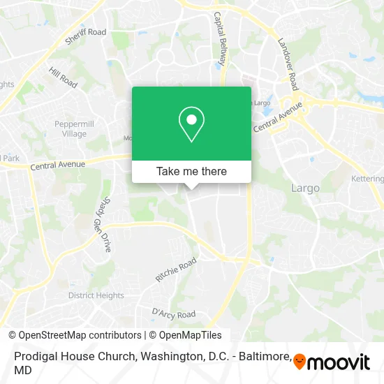 Prodigal House Church map