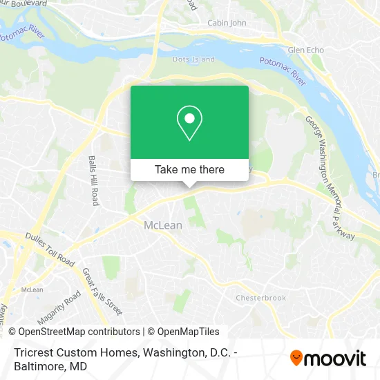 Tricrest Custom Homes map