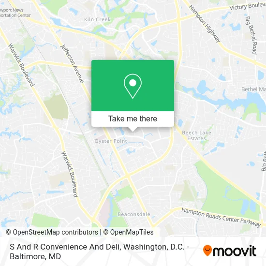 S And R Convenience And Deli map
