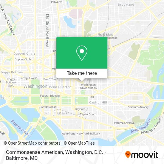 Commonsense American map