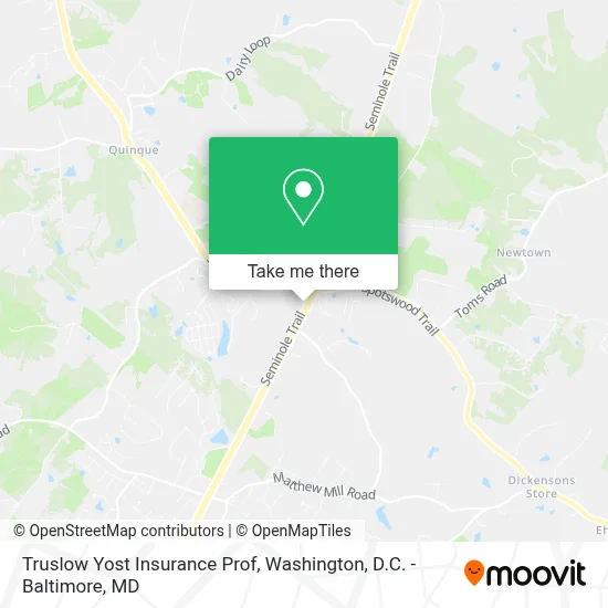 Truslow Yost Insurance Prof map