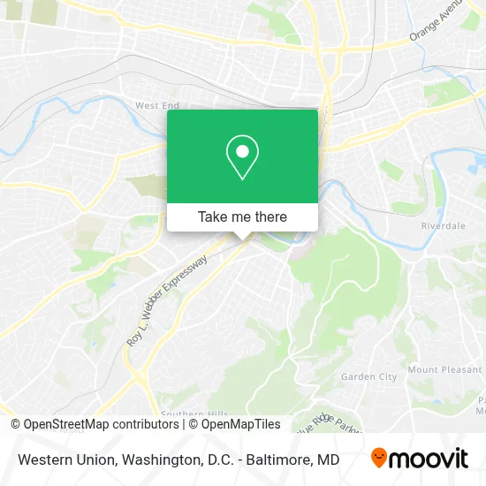 Western Union map