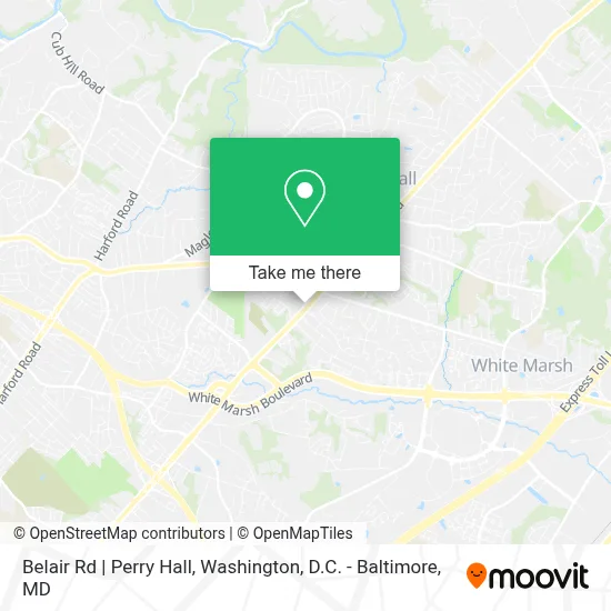 Belair Rd | Perry Hall map