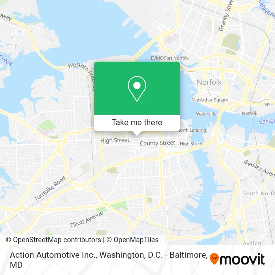 Action Automotive Inc. map