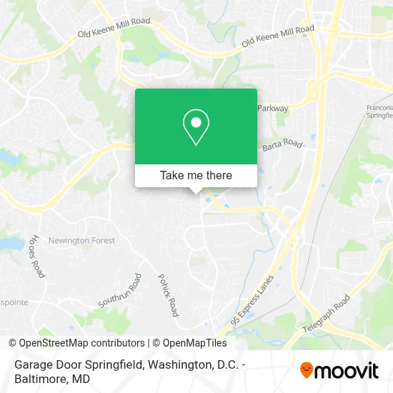 Garage Door Springfield map