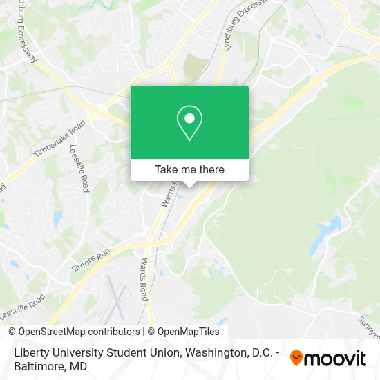 Liberty University Student Union map