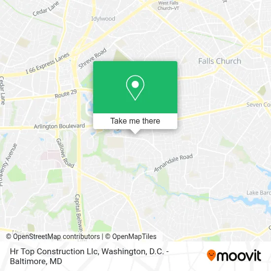Hr Top Construction Llc map
