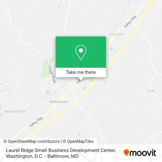 Laurel Ridge Small Business Development Center map