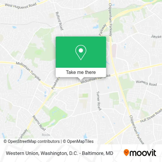 Western Union map