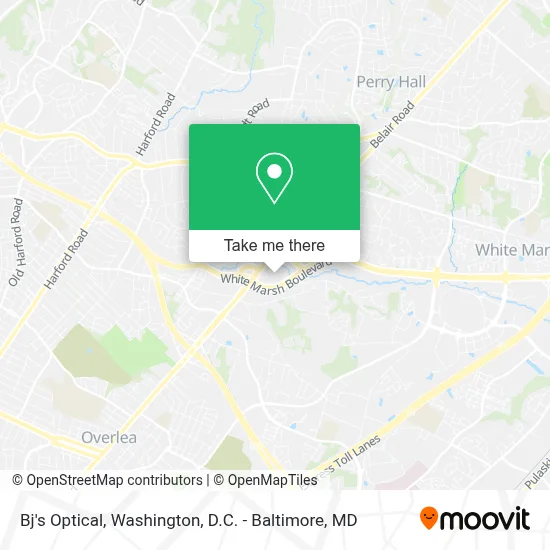 Bj's Optical map