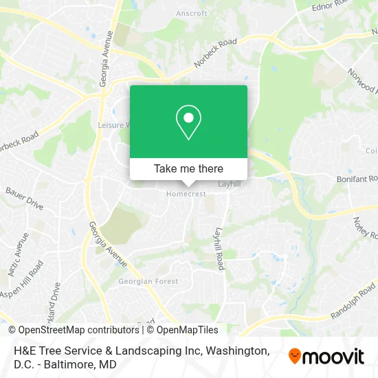 H&E Tree Service & Landscaping Inc map