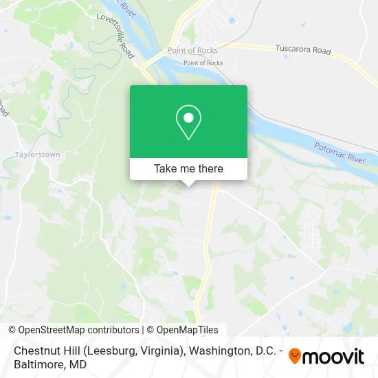 Chestnut Hill (Leesburg, Virginia) map
